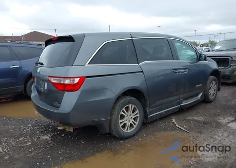 2011 Honda Odyssey Ex from USA, damaged, VIN 5FNRL5H42BB090839